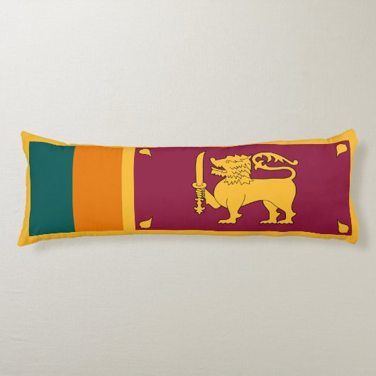 Coussins Longs Drapeau du Sri Lanka (Devant)