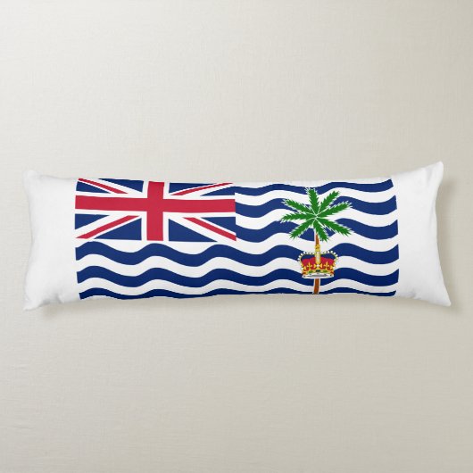 Coussins Longs Drapeau du Territoire britannique de l'océan Indie (Dos)