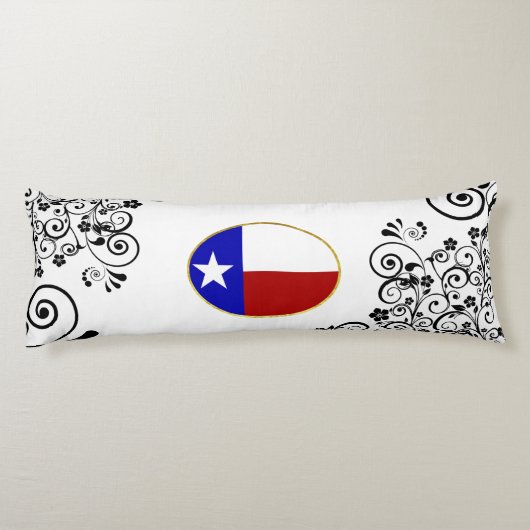Coussins Longs Drapeau du Texas (Dos)