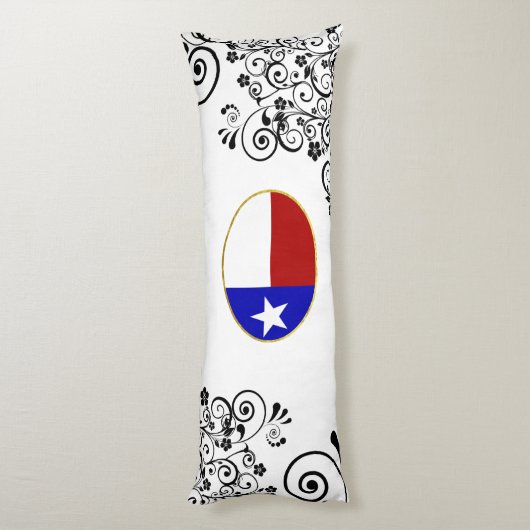 Coussins Longs Drapeau du Texas (Dos (Vertical))