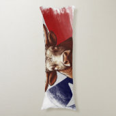 Coussins Longs Drapeau du Texas longhorn & Texas (Devant (Vertical))