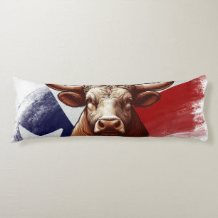 Coussins Longs Drapeau du Texas longhorn & Texas