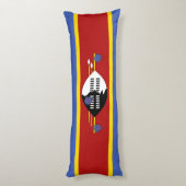 Coussins Longs Drapeau Eswatini (Dos (Vertical))