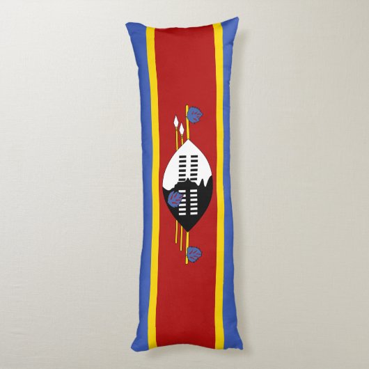 Coussins Longs Drapeau Eswatini (Dos (Vertical))
