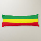 Coussins Longs Drapeau éthiopien / Drapeau rasta (Dos)