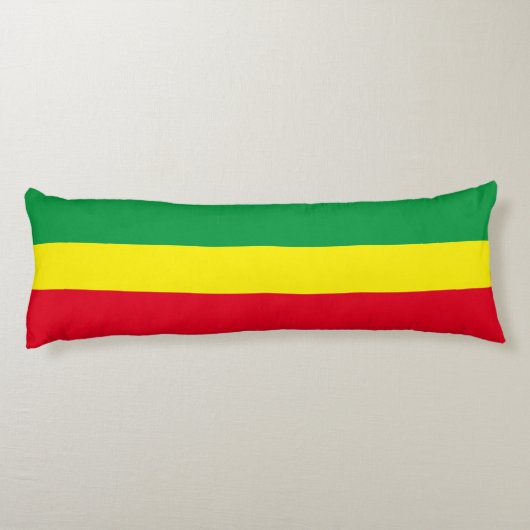 Coussins Longs Drapeau éthiopien / Drapeau rasta (Dos)