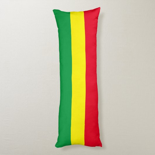 Coussins Longs Drapeau éthiopien / Drapeau rasta (Dos (Vertical))