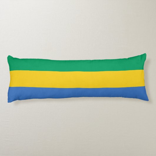 Coussins Longs Drapeau Gabon (Dos)