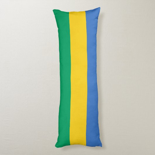 Coussins Longs Drapeau Gabon (Dos (Vertical))