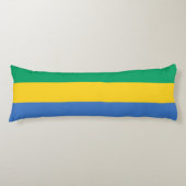 Coussins Longs Drapeau Gabon (Devant)
