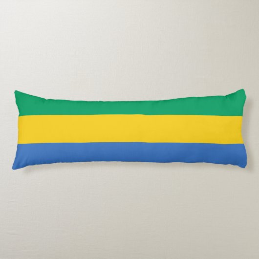 Coussins Longs Drapeau Gabon (Devant)