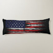 Coussins Longs Drapeau Grunge U.S.A (Dos)