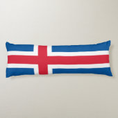 Coussins Longs Drapeau Islande (Dos)