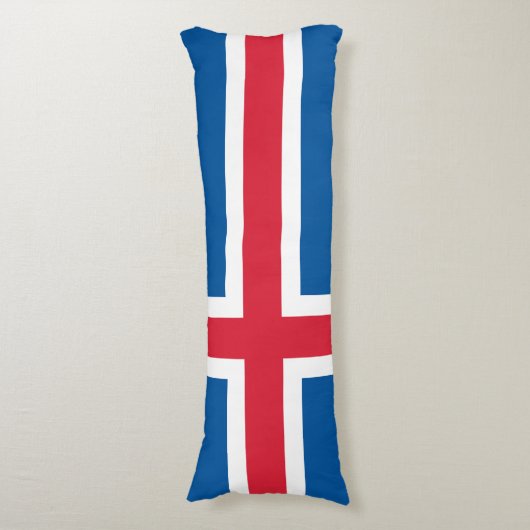 Coussins Longs Drapeau Islande (Devant (Vertical))