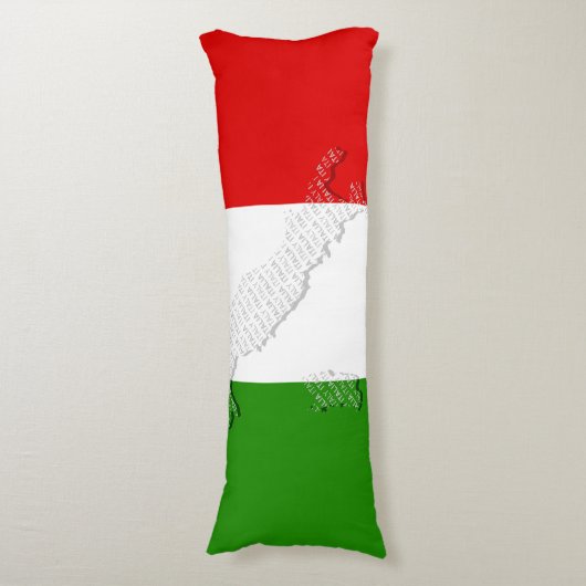 Coussins Longs Drapeau italien (Devant (Vertical))