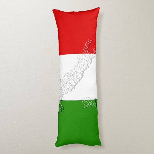 Coussins Longs Drapeau italien (Dos (Vertical))