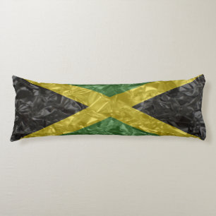 Coussins Longs Drapeau jamaïcain - froissé