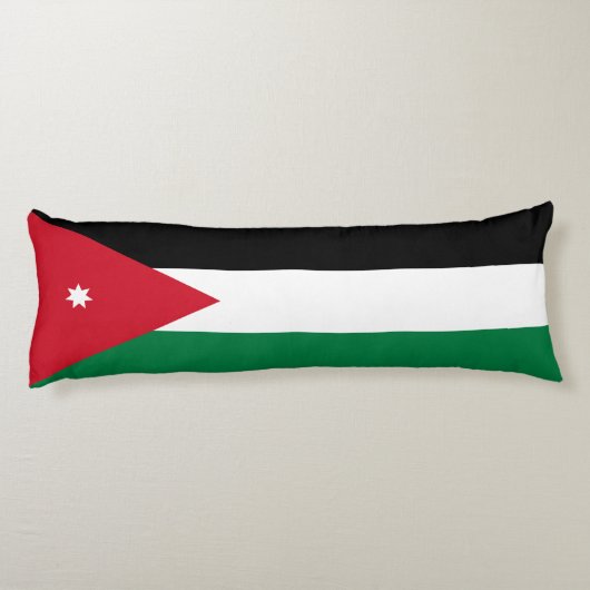 Coussins Longs Drapeau Jordanie (Dos)
