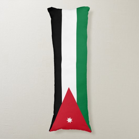Coussins Longs Drapeau Jordanie (Devant (Vertical))