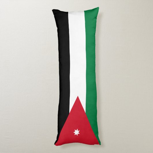 Coussins Longs Drapeau Jordanie (Dos (Vertical))