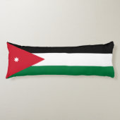Coussins Longs Drapeau Jordanie (Devant)