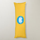 Coussins Longs Drapeau Kalmykia (Dos (Vertical))