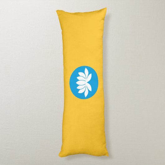 Coussins Longs Drapeau Kalmykia (Dos (Vertical))