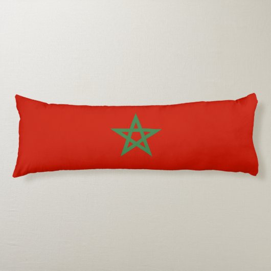 Coussins Longs drapeau marocain (Devant)