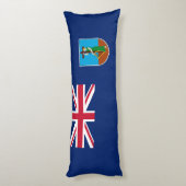 Coussins Longs Drapeau Montserrat (Dos (Vertical))