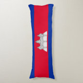 Coussins Longs Drapeau patriotique cambodgien (Devant (Vertical))