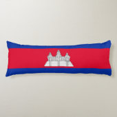 Coussins Longs Drapeau patriotique cambodgien (Devant)