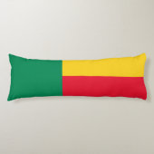 Coussins Longs Drapeau patriotique du Bénin (Devant)
