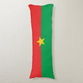 Coussins Longs Drapeau patriotique du Burkina Faso (Devant (Vertical))