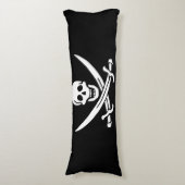 Coussins Longs Drapeau pirate crâne épées croisées (Devant (Vertical))