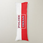 Coussins Longs Drapeau polonais de la Pologne texane (Devant (Vertical))