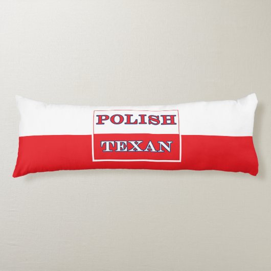 Coussins Longs Drapeau polonais de la Pologne texane (Devant)