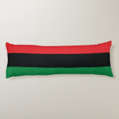 Coussins Longs Drapeau rouge, noir et vert (Dos)