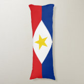 Coussins Longs Drapeau Saba (Devant (Vertical))