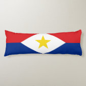 Coussins Longs Drapeau Saba (Devant)