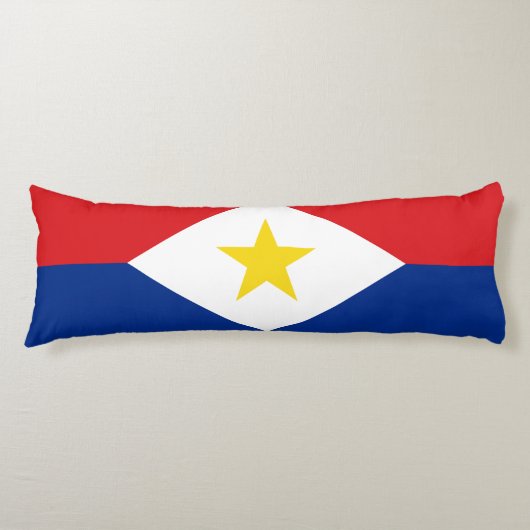 Coussins Longs Drapeau Saba (Devant)