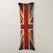 Coussins Longs Drapeau souillé d'Union Jack R-U (Devant (Vertical))