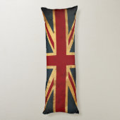 Coussins Longs Drapeau souillé d'Union Jack R-U (Dos (Vertical))