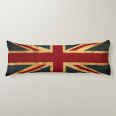 Coussins Longs Drapeau souillé d'Union Jack R-U (Devant)