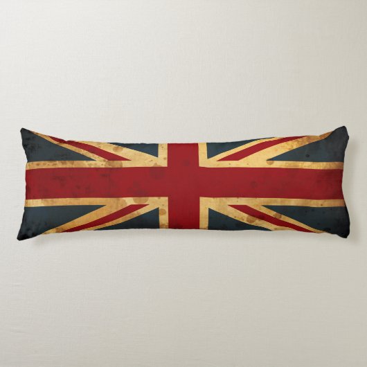 Coussins Longs Drapeau souillé d'Union Jack R-U (Devant)
