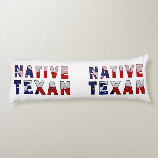 Coussins Longs Drapeau texan natif (Dos)