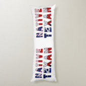 Coussins Longs Drapeau texan natif (Dos (Vertical))