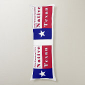 Coussins Longs Drapeau texan natif de 7e génération (Devant (Vertical))