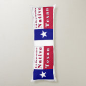 Coussins Longs Drapeau texan natif de 7e génération (Dos (Vertical))