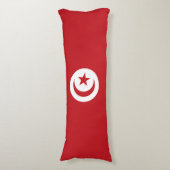 Coussins Longs Drapeau tunisien (Devant (Vertical))