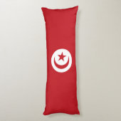 Coussins Longs Drapeau tunisien (Dos (Vertical))